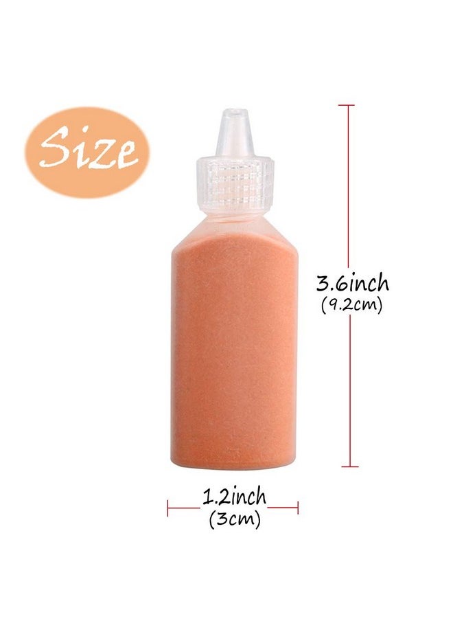 Panxxsen - 12 Pcs Art Sand1.25Oz Bottles Diy Arts And Crafts Kitscenic Sand For Kids' Arts & Craftsterrarium Sand Play Diy Drawing Sandbox Wedding Sand For Decorations And Crafty Collection Sand Bottles - Image 1