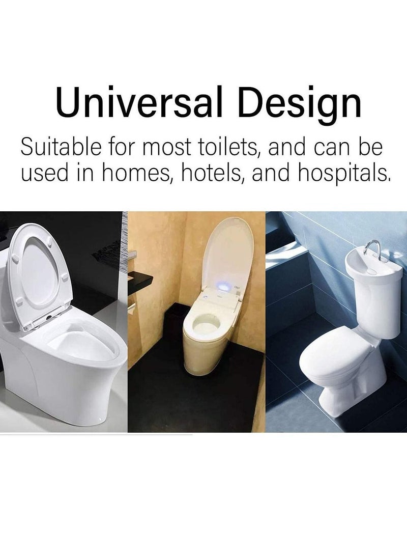 Y&D - Toilet Seat Bumpers Buffers Replacement Kit, 8 Pcs White Push in Buffer Set Pads Self-Adhesive for Home, Hotel, School - Image 1