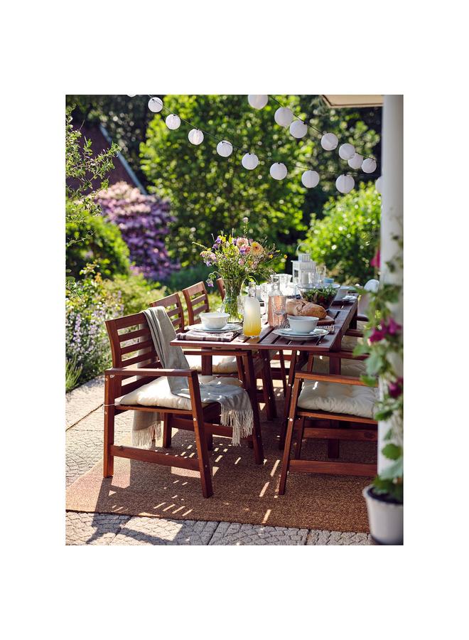 erorex Rug flatwoven, in/outdoor, medium brown, 160x230 cm - Image 3