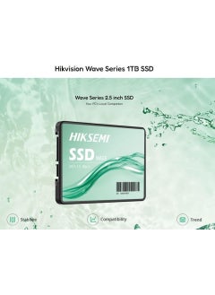 Hikvision HIKSEMI WAVE(S) SATA SSD Solid State Drive 2.5 Inch Sata3-1024GB Up to 550MB/s,Internal Solid State Drive for Desktop Laptop Computer KSA Virsion with 3 years warranty support - pzsku/Z4BB2C423DBFE5A69AEF2Z/45/_/1737031089/70615fc6-d9a9-4d73-ac24-a98d888055ec