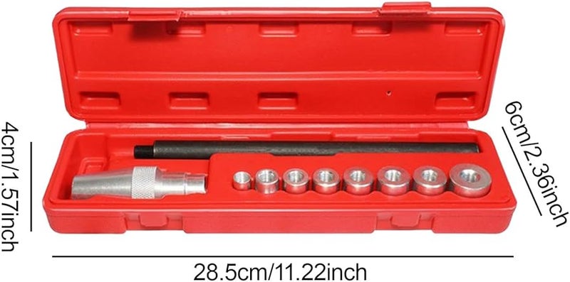 10 قطع من أدوات محاذاة الدبابيس الألومنيوم مع 8 محولات 11-25 مم للسيارات والشاحنات والجرارات - Image 4