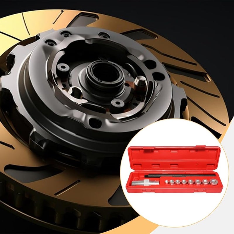 10 قطع من أدوات محاذاة الدبابيس الألومنيوم مع 8 محولات 11-25 مم للسيارات والشاحنات والجرارات - Image 3