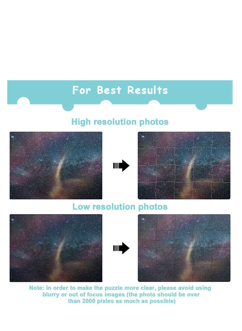 6 Sets Sublimation Blanks Puzzles White Jigsaw Puzzle Blank Puzzles DIY Blank Puzzle for Sublimation Transfer Thermal Transfer Heat Press Printing Crafts A5-20 Style - Image 4