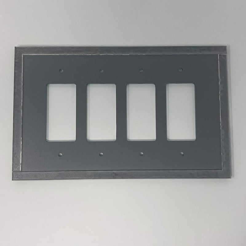 Mirart GlassAlike Quad Decora Acrylic Mirror Switch Plate  - Image 2