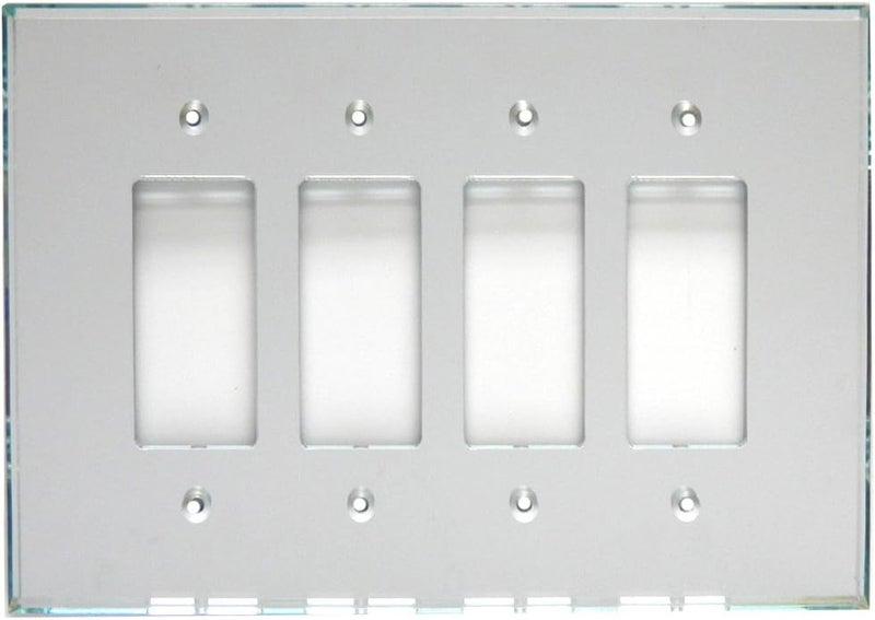 Mirart GlassAlike Quad Decora Acrylic Mirror Switch Plate  - Image 1