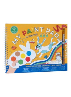 Floss & Rock Pets My Painting Pad – Kids Watercolor Art Set | Pet-Themed Painting Kit with 8 Pictures, 8 Paint Palettes & 1 Brush | Creative Coloring Activity for Kids | Animal Art Set  - Image 3