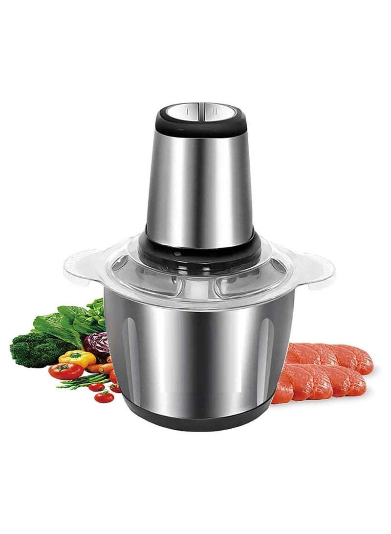 ريفورا مفرمة طعام كهربائية متعددة الوظائف مع وعاء من الفولاذ المقاوم للصدأ وشفرات عالية السرعة - Image 1