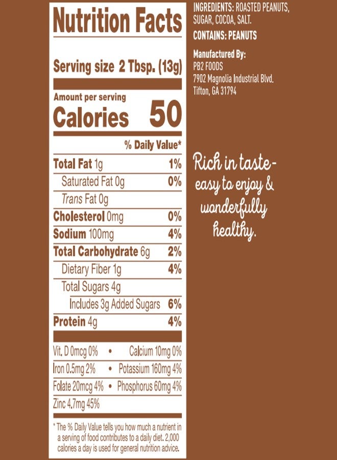 PB2 Powdered Peanut Butter Bundle - Original PB2 and Cocoa PB2 Peanut Butter Powder (Two 16oz Jars) - Image 3