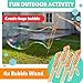 Atlasonix Giant Bubble Wand Big Bubble Wand Huge Rope 4 Pack Giant Bubble Wooden Wands 384 Ounces Bubble Mix Concentrate Refill Party Outdoor Summer Toys Activities for Kids Boys and Girls Kit - Image 4