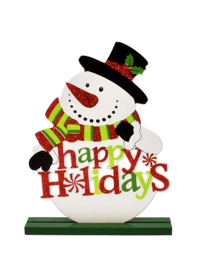 Gift Boutique 6 Christmas Table Signs Decorations Wooden Centerpiece Tabletop Snowman Wood Desktop Decor for Kitchen Home Xmas Holiday Party Supplies - Image 5