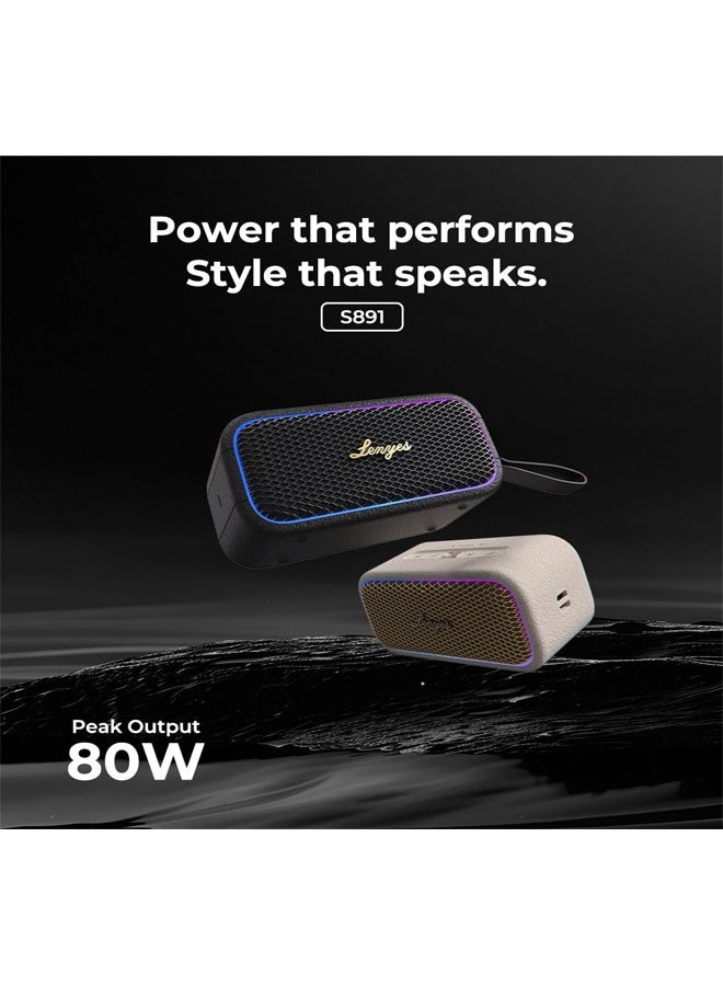 Lenyes S891 Bluetooth Speaker | RGB Dynamic Lighting | IP66 Waterproof | Bluetooth 5.3 | Battery Display | OTG/Wireless Mode | Lenyes Audio App Connectivity | - Image 4