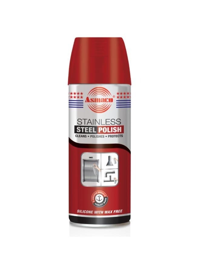 Asmaco Stainless Steel Polish Cleaner - 450 Ml - Set of 01