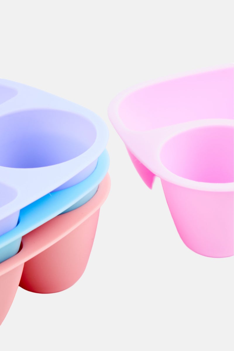 Alta 4 Pieces Divided Snack And Dip Bowls, Multicolor  - Image 3