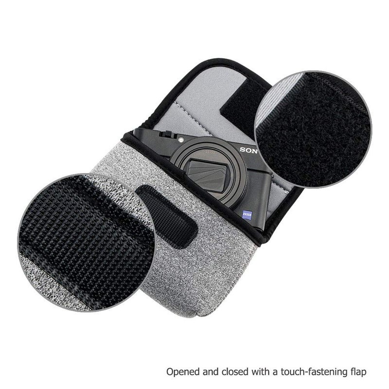 JJC Compact Camera Case Travel Pouch Sleeve for Sony ZV-1 II ZV1II ZV1F ZV-1F ZV1 RX100 VII VI VA Canon G7X G5X G9X SX740 Ricoh GR IV III Olympus TG-7 TG-6 TG-5 TG-4 Fujifilm XP130 XP140 XP90 & More - Image 5