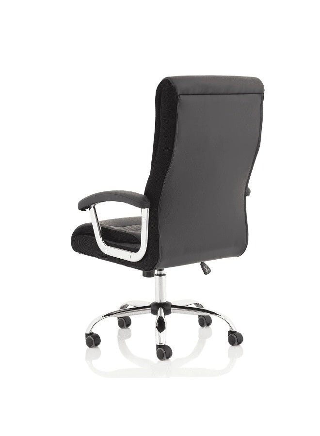 Multiwood Superior Comfort Office Seating with Deep Padding, Posture Support and Relaxed Tilt Function – Black - Image 5