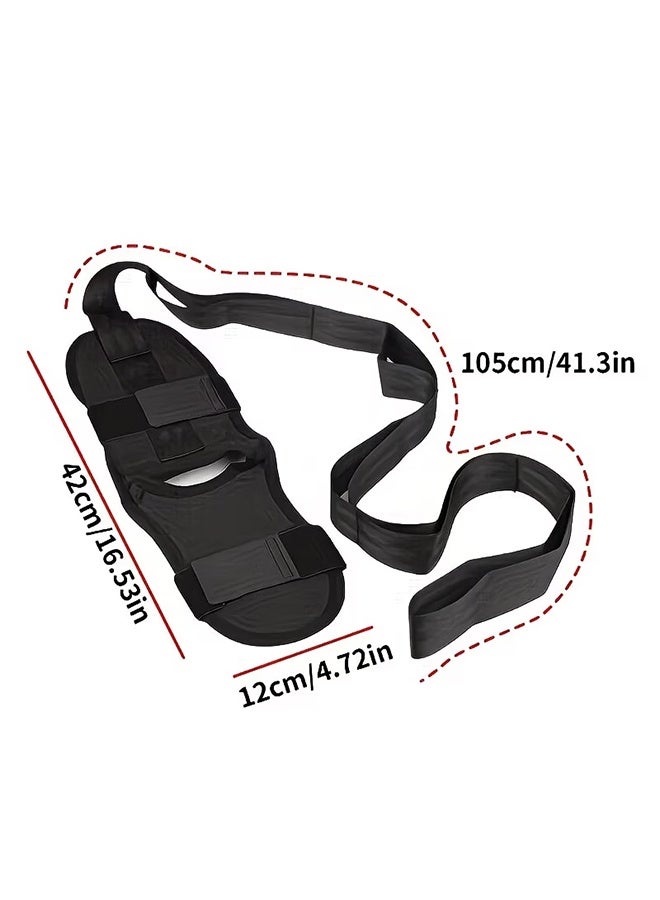 Leg Stretch Band, Yoga Calf Stretcher Strap, Relief for Plantar Fasciitis, Heel Spurs, Foot Drop, Achilles Tendonitis & Hamstring Tightness, Physical Therapy Stretch Assist for Yoga, Fitness & Recovery - Image 2