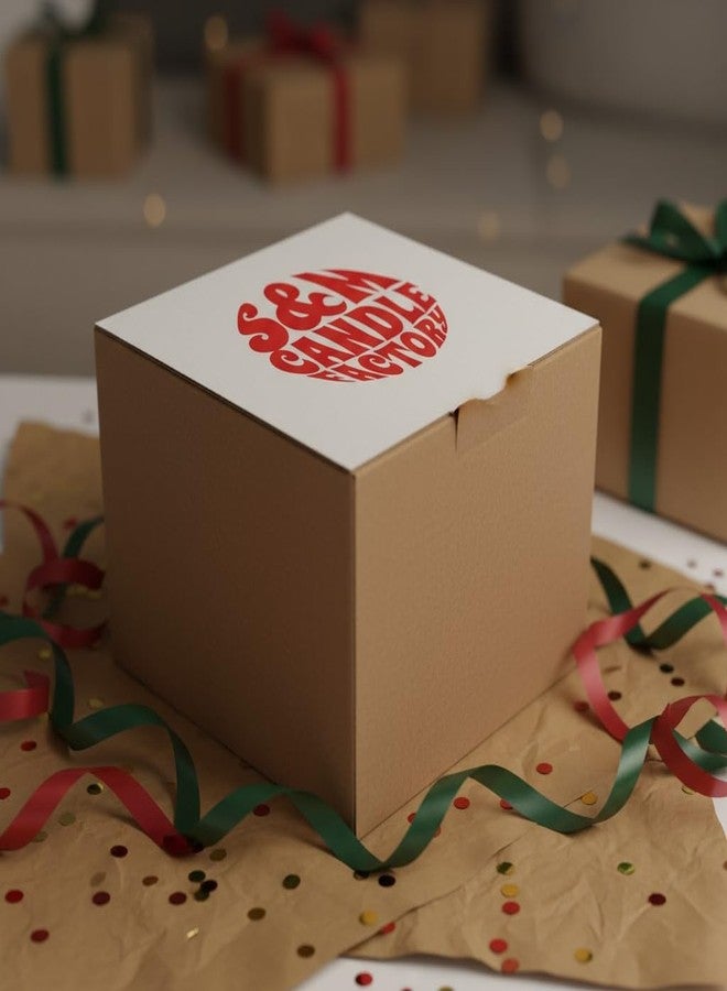 S&M Candle Factory شمعة خبز الزنجبيل المتبل بثلاث فتائل ~ شمع الصويا الطبيعي الفاخر ~ هدية مثالية لعيد الميلاد - Image 3