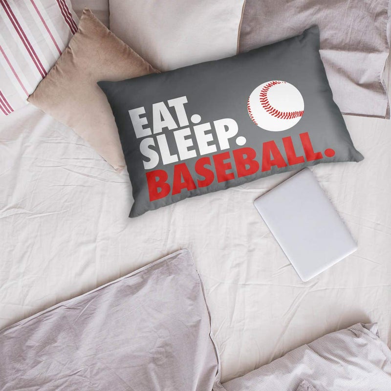 ChalkTalkSPORTS - Baseball Stitches Pillowcase | Baseball Pillowcase Home Decor - Image 3