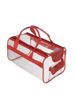 Large Size Crystal Clear Plastic Cosmetic Bags Travel Pvc Vinyl Toiletry Bag Zipper Large Transparent Waterproof Makeup Case Organizer Bag (Red) - pzsku/Z4BB3854EF83E3FA424EBZ/45/_/1721719204/6ceee33c-22e4-487c-8f71-50f5bb1a6db8