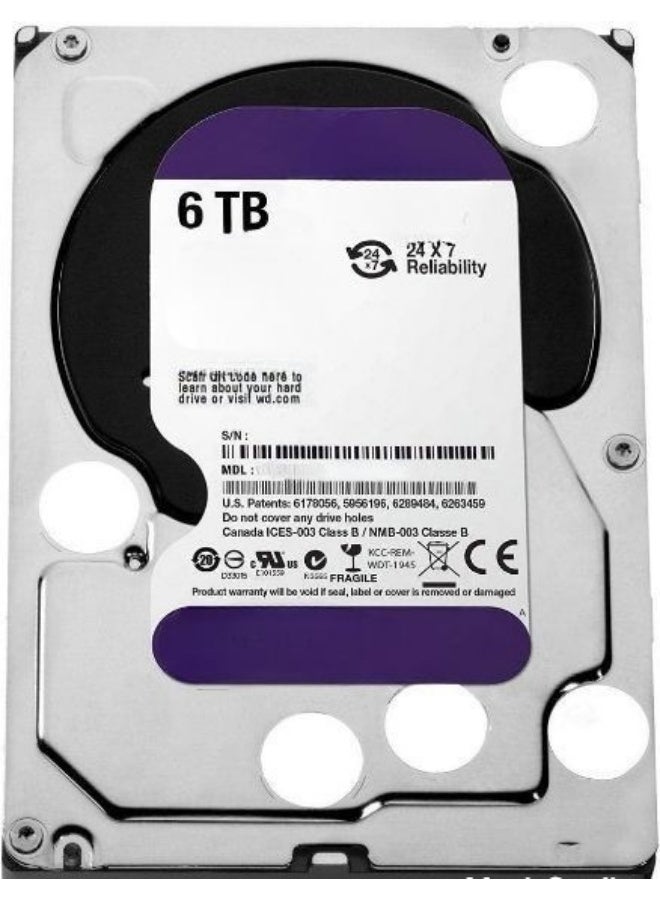 6TB 3.5 Inch SATA Internal Hard Drive for Desktop Computers and Surveillance Storage Systems, High-Capacity HDD for Continuous Recording - Image 3