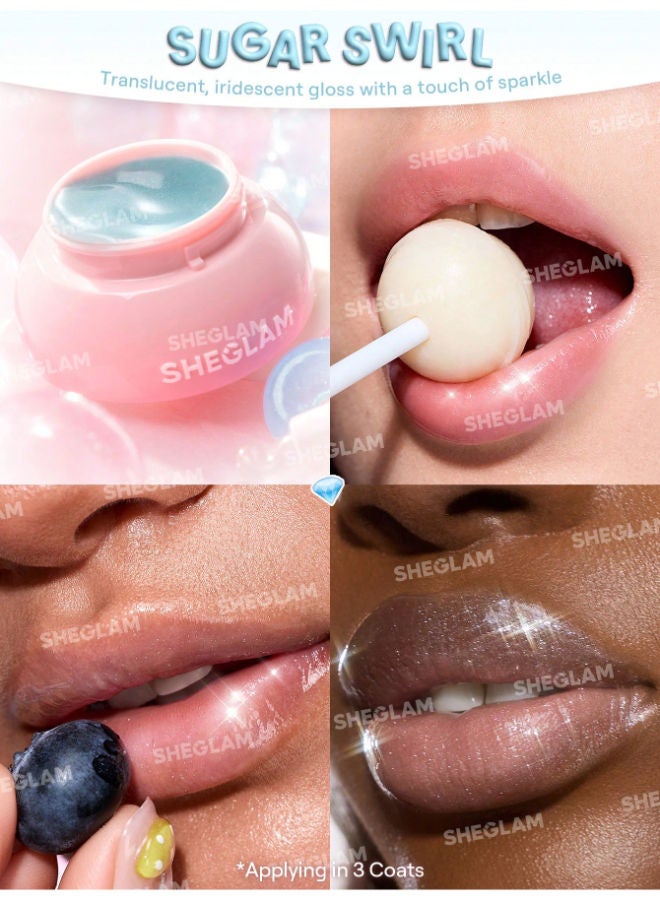 SHEGLAM Hydra Jelly Pocket Lip Jam Sugar Swirl - Image 2