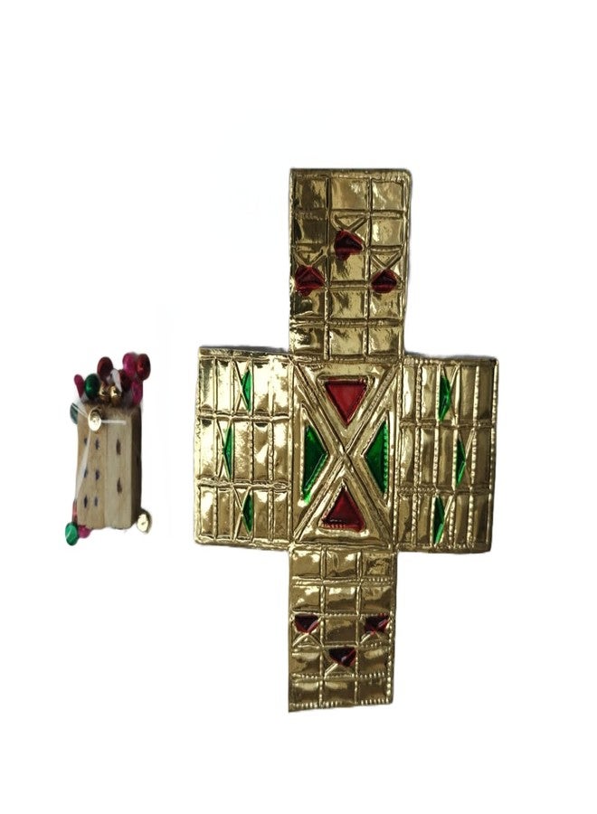 FIRMUS لعبة FIRMUS The Indian Ludo، لعبة Chausar منذ Mahabharat، Baap of All Board Game Chopat هي لعبة Ludo هندية (Chopad for Laddu Gopal) - Image 1