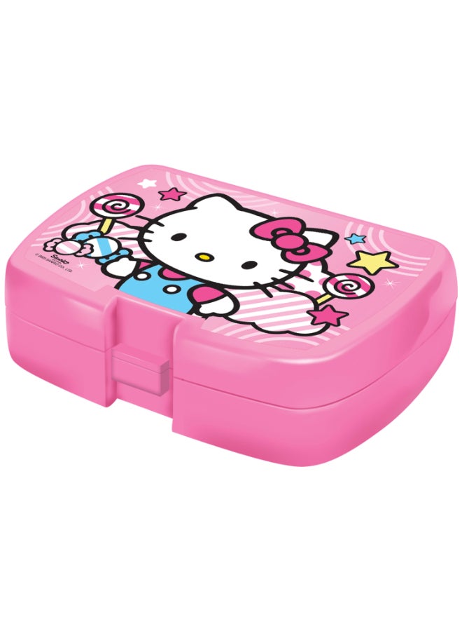Sanrio Hello Kitty 3-Piece School Set – 14" Trolley Backpack, Lunch Box & Water Bottle – Pink Cartoon Design for Girls – Sanrio - Image 4