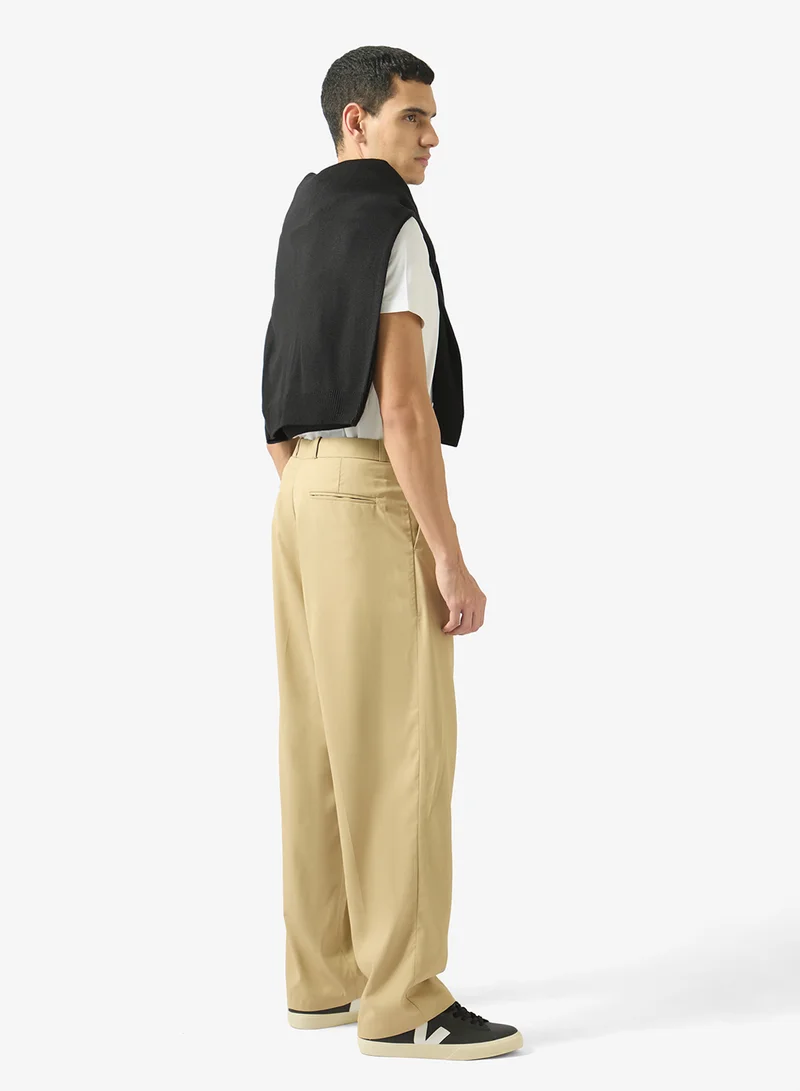 Robert Wood High-Waist Tailored Straight Fit Pants