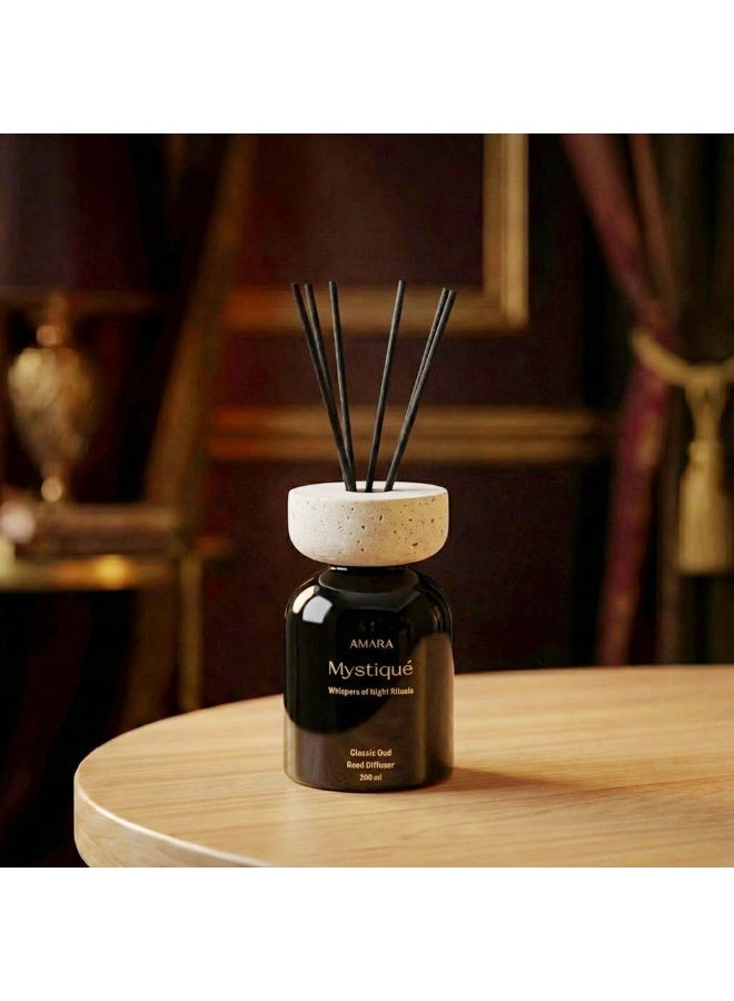 DANUBE HOME Mystique Reed Diffuser 200ml Classic Oud Home Fragrance - Image 1