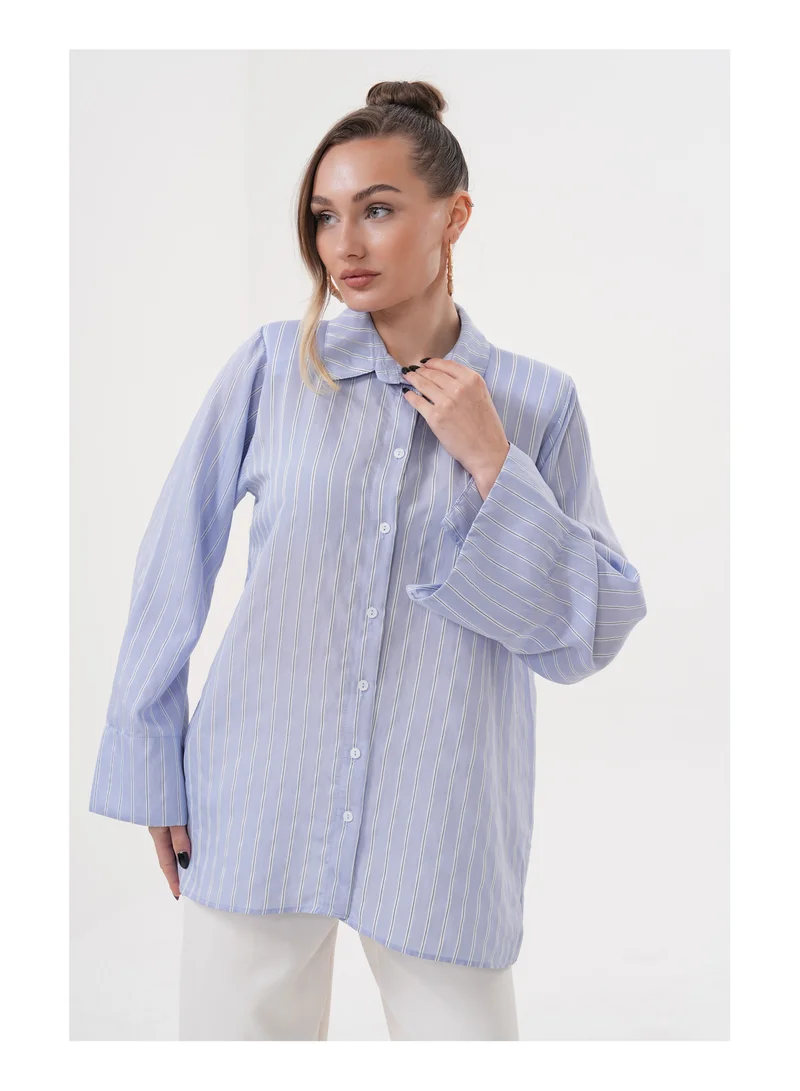 Ruby Stripe Flare Tunic