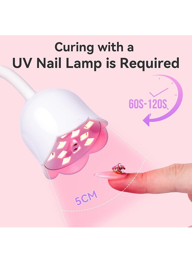 Ringo Makartt Nail Rhinestone Glue for Nails: Super Strong Gel Nail Glue for Christmas Nail Charm 3D Nails Bling Gel for Nail Decoration Gem Nail Art Jewel Diamonds 30ML Cured Need Beauty Gift - Image 5