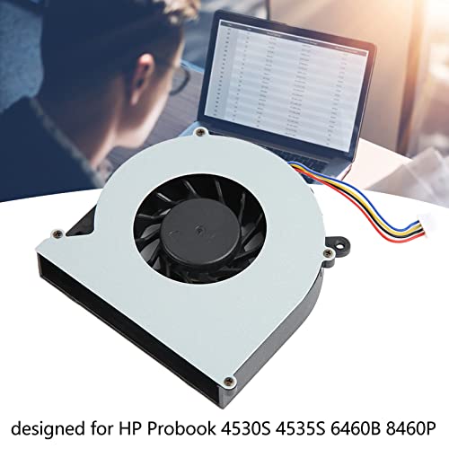 Zunate Laptop CPU Cooling Fan, DC 5V 0.5A Replacement CPU Cooling Fan for Probook 4530S 4535S 6460B 8460P Laptops Notebooks - Image 3