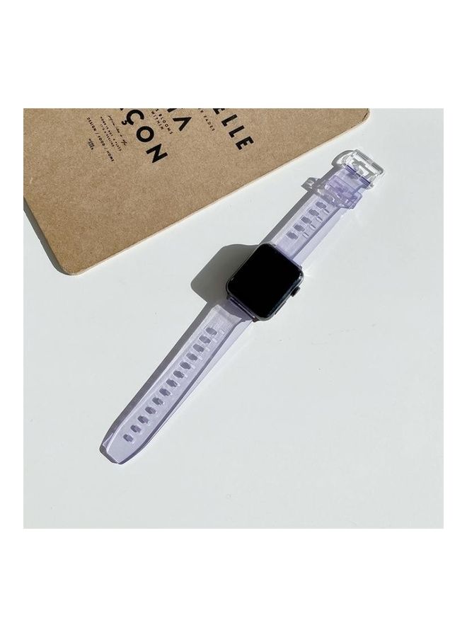 NIBEMINENT Ethnic Replacement Watchband for Apple Watch Series 1/2/3/4/5/6/7/SE 42/44/45mm Purple - Image 1