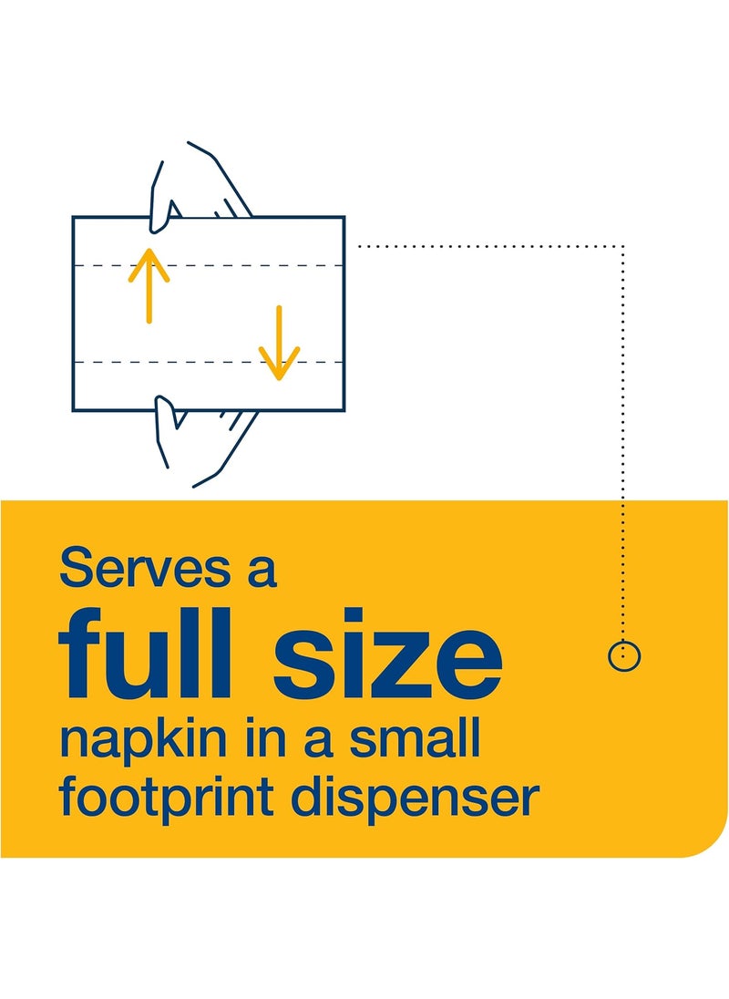 Tork Tork Xpressnap Fit White Dispenser Napkin N14 2ply 36 packs x 120 napkins DX800  - Image 4