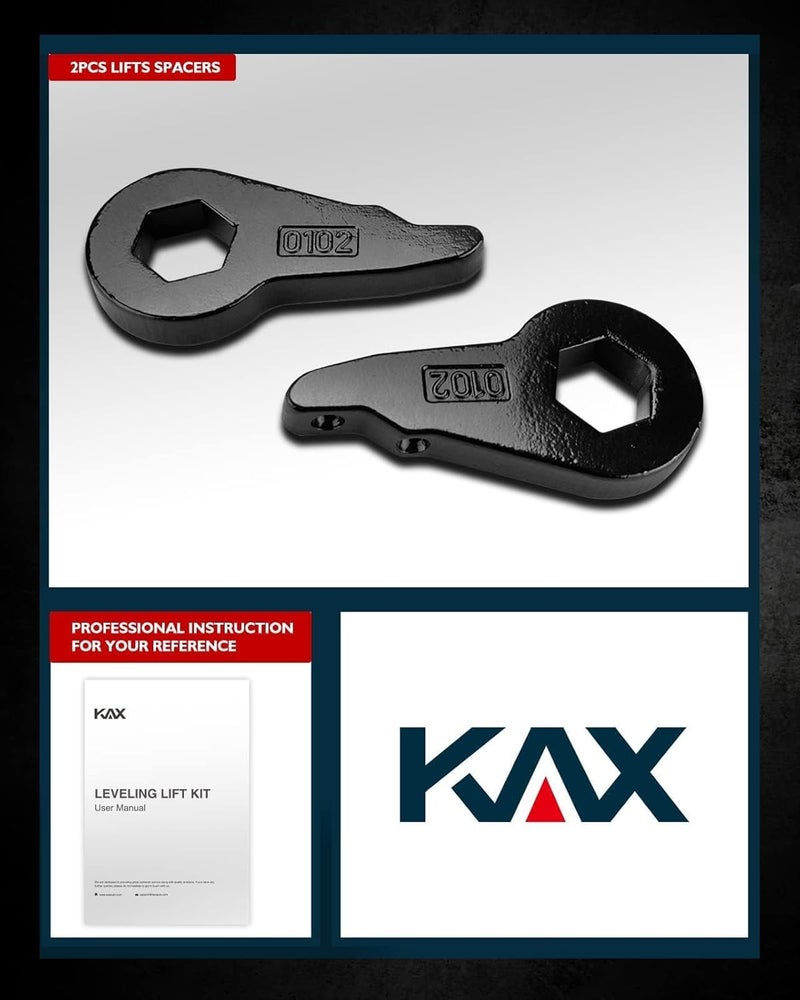 KAX 1-3" Torsion Bar Keys with Shock Extenders for Chevy GM Silverado Sierra 1500 2000-2007 - Image 5