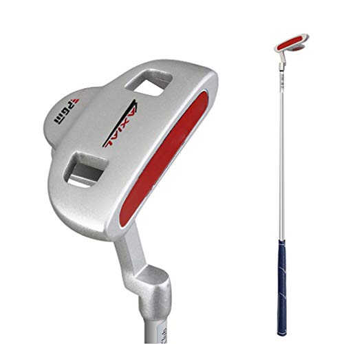ENJOYCOOL Junior Golf Putter Stainless Steel Indoor Outdoor Putter Right Handed 3 Sizes to Choose Freely(Red Head+Blue Grip, 25inch) - Image 2