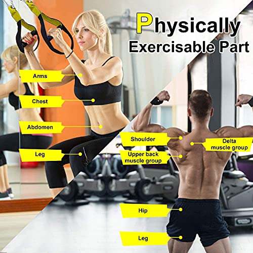 FirstFit Suspension Training Kit, All-in-One Full Body Workouts for Home, Travel, Outdoors, Gym - Bodyweight Resistance System - Build Muscle, Improve Cardio Kit Combo for Men & Women - Image 5