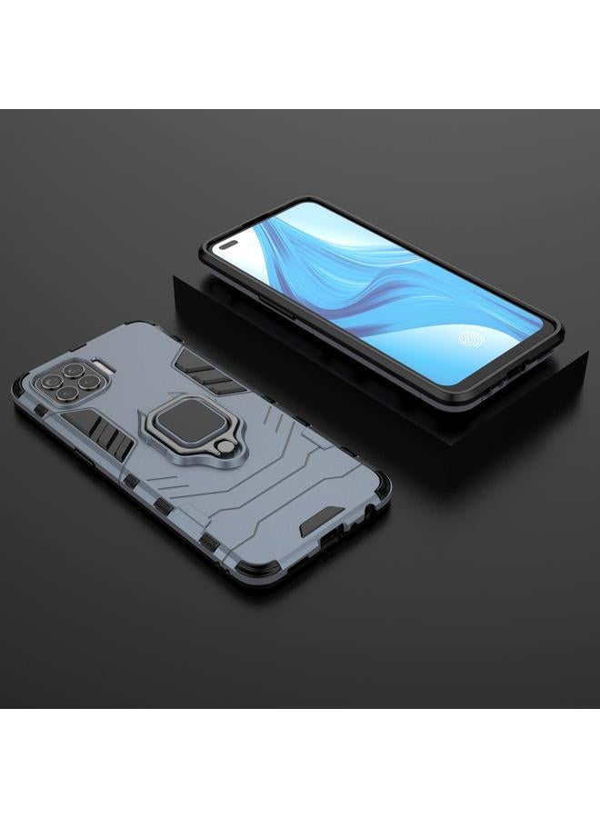 اس-توب جراب لهاتف OPPO F17 Pro PC + جراب واقٍ مقاوم للصدمات من مادة TPU مع حامل حلقي مغناطيسي - Image 2