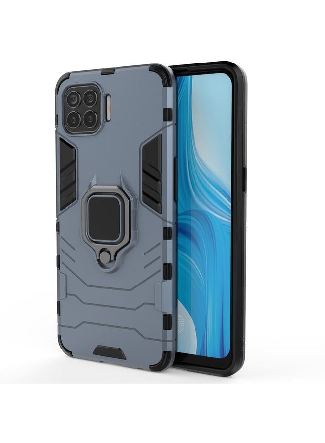 اس-توب جراب لهاتف OPPO F17 Pro PC + جراب واقٍ مقاوم للصدمات من مادة TPU مع حامل حلقي مغناطيسي - Image 1