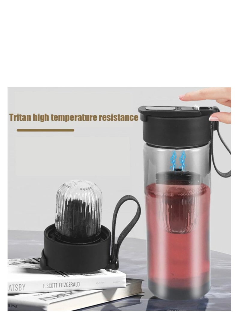 Tea Separation Cup with LED Temperature Display, Tea Strainer Cup, Tea Infuser Bottle, Travel Tea Mug, Black, Magnetic Tea Warehouse, suitable for Outdoor Portable, Family, Car, Travel - pzsku/Z4BB43D438B6074F7CD75Z/45/_/1718790886/8d3e7fa2-524d-4291-985c-fd8b9e4c0c00