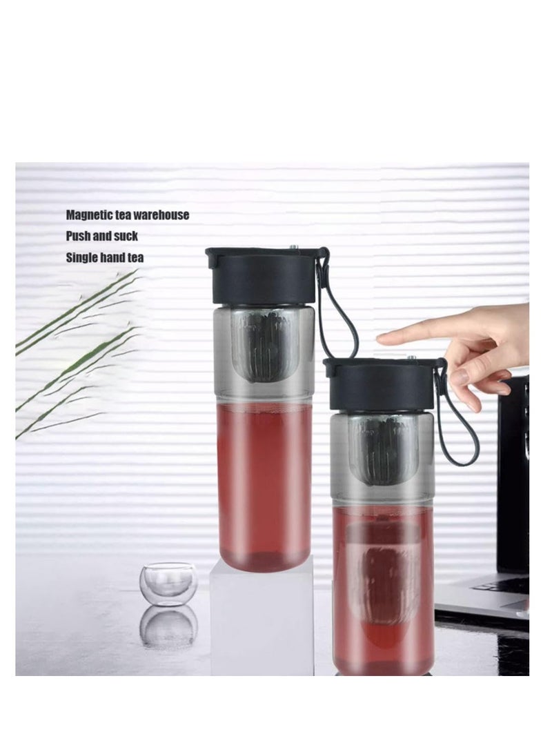 Tea Separation Cup with LED Temperature Display, Tea Strainer Cup, Tea Infuser Bottle, Travel Tea Mug, Black, Magnetic Tea Warehouse, suitable for Outdoor Portable, Family, Car, Travel - pzsku/Z4BB43D438B6074F7CD75Z/45/_/1718790888/f48a06ba-84c4-402a-9462-10d0c694ad24