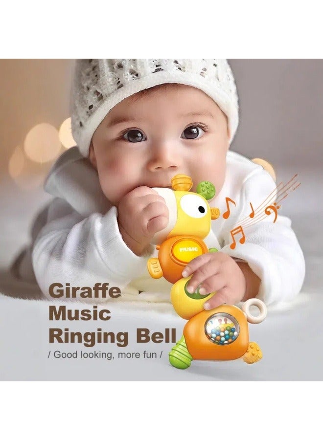 general Rattle teether 0-1 year old baby holding doll giraffe music light early education educational baby toy - Image 4