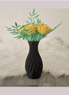 3D Brothers Serene Bloom – Simple Decorative Plastic Vase for Everyday Use 