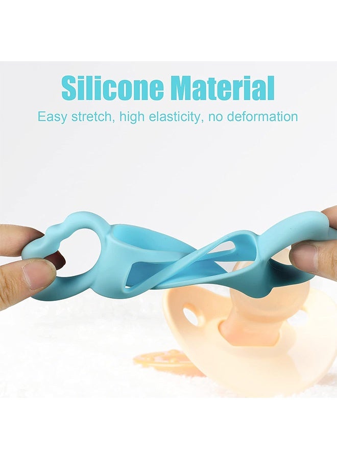 Quantum 4 PCS Baby Bottle Handles, Reusable Silicone Wide Neck Handle, Cute Wing Design Silicone Bottle Holder for Easy Grip - Image 3