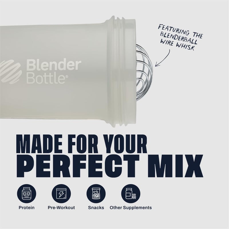 BlenderBottle Shaker Bottle with Pill Organizer and Storage for Protein Powder, Classic V2 ProStak System, 22-Ounce, Smoke Grey - Image 4