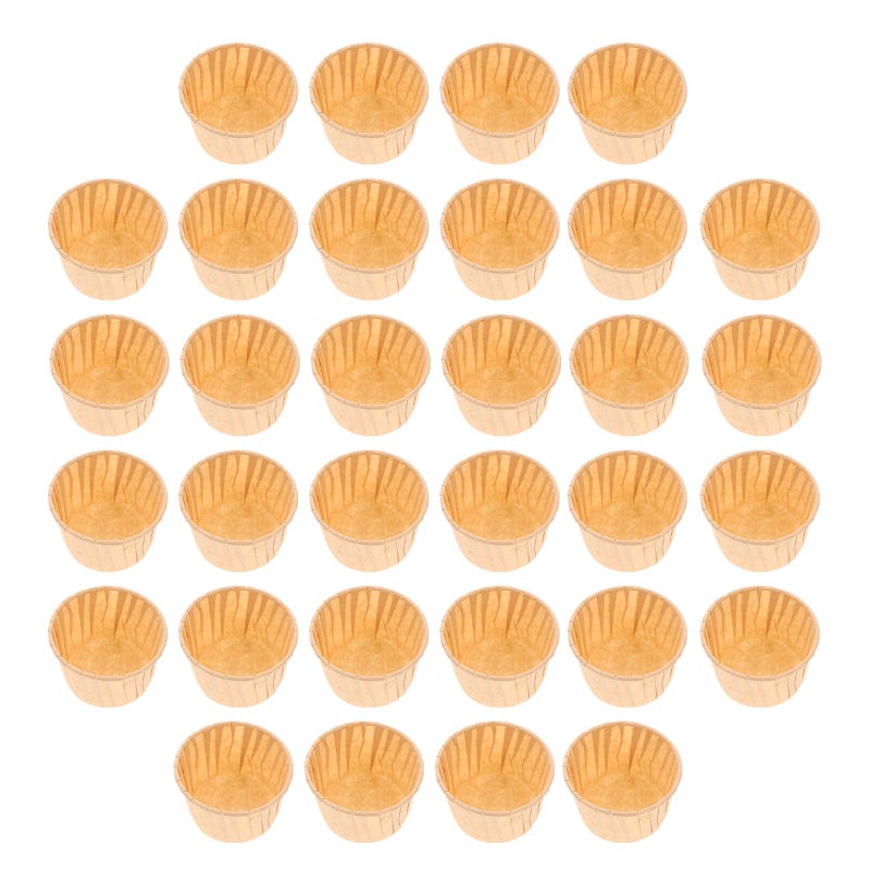 Natural Greaseproof Paper Baking Cups 100pcs Parchment Muffin Liners Dessert Preparation - Image 2