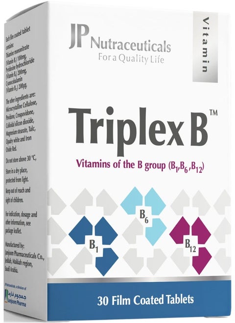 JP Triplex Vitamin B 30 Tablets