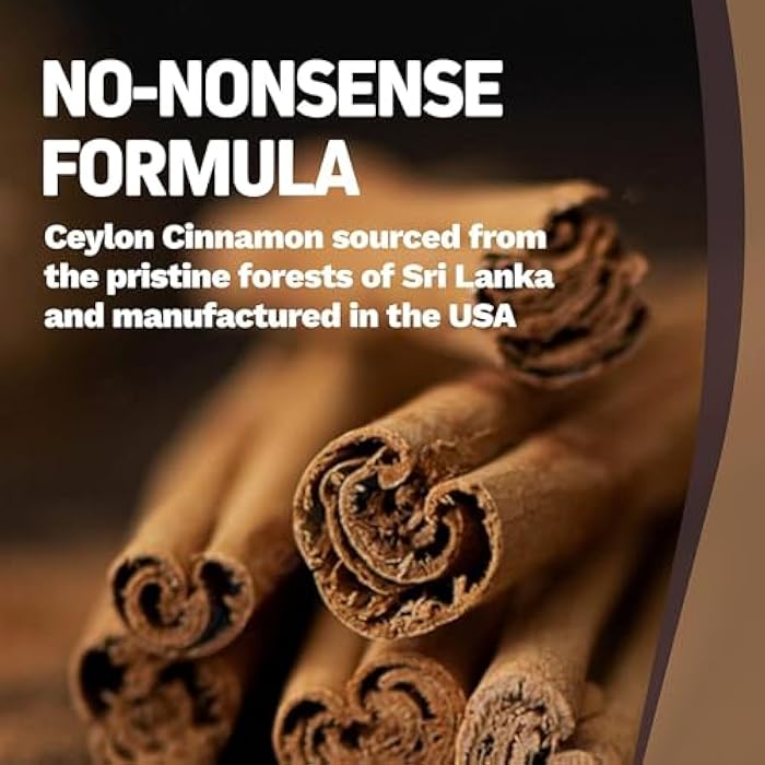 Herbtonics Pure Ceylon Cinnamon Capsules | Immune System, Healthy Weight Management | Non-GMO, Gluten Free | 1500 Mg - 120 Capsules - Image 5