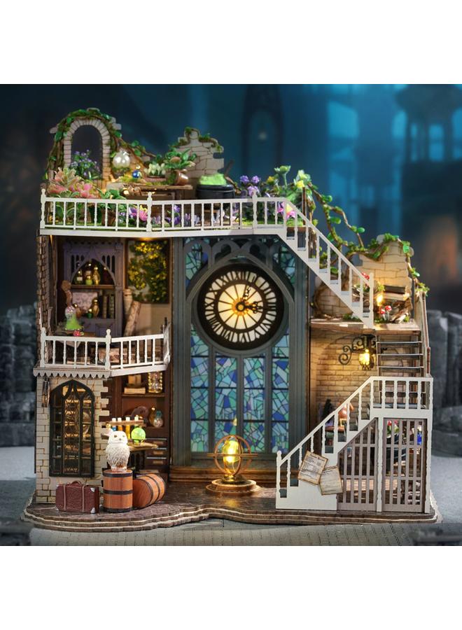 Bluejw Zhiqu House Diy Cabin Magic House European Retro Handmade Assembled Model Creative Ornaments Birthday For Boys And Girls - Image 5