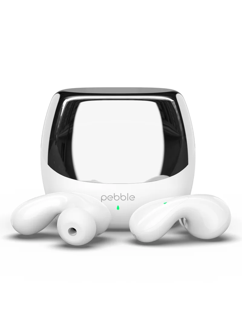 Pebble Wave Buds High Bass Clear Sound Quality, Passive Noise Cancellation, 10mm Dynamic Drivers, Premium Design, Up to 20Hrs Play time, IPX4